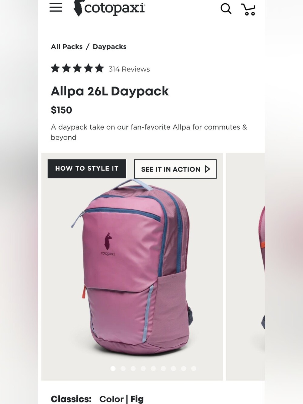 Cotopaxi Allpa 26L Daypack - Fig